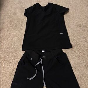 Figs xs black women scrubs